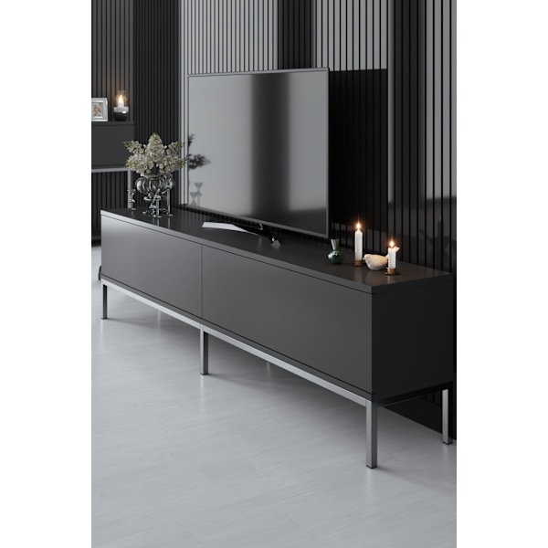 TV Stand Lord - antracit, sølv