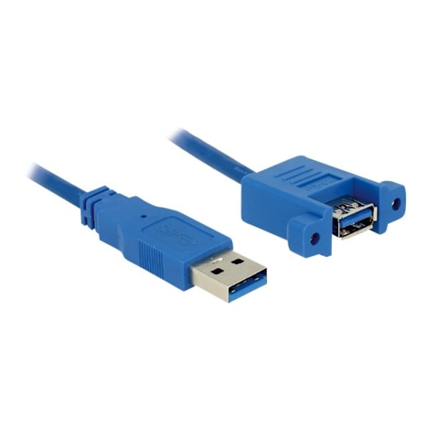 DeLOCK Paneelikiinnitys - USB-kaapeli - USB Type A (naaras) - USB Type A (uros) - USB 3.0 - 1 m