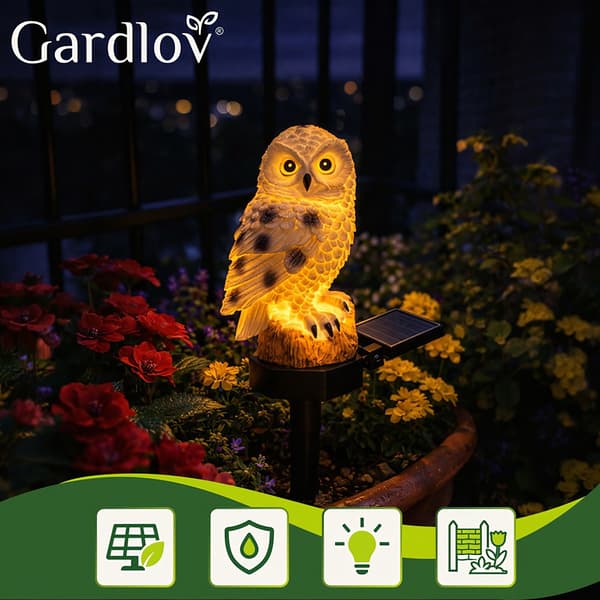 Solar havelampe - ugle Gardlov 23847