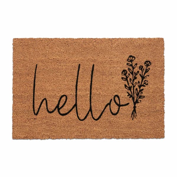 Dörrmatta "Hello" i kokos
