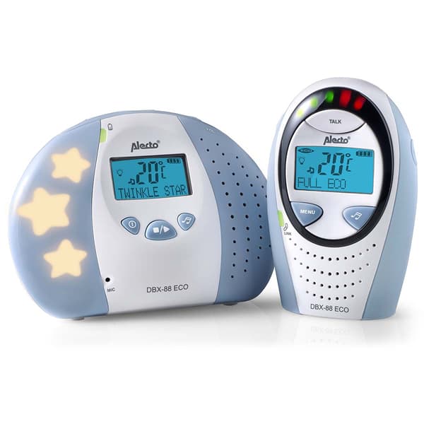 DECT babyalarm med display, øko-tilstand, natlys