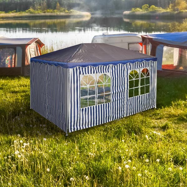 Pavillon-stribede sidepaneler - sæt med 2