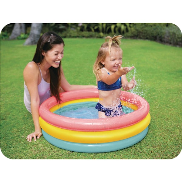 Oppustelig brusebakke 3 farver 86 x 25 cm INTEX 58924