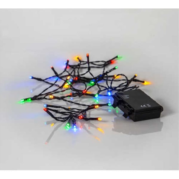 LED-slinga BATTERI / 40 LED / 2,8 M / BATTERI / TIMER / inomhus/utomhus användning / IP44 / Multi