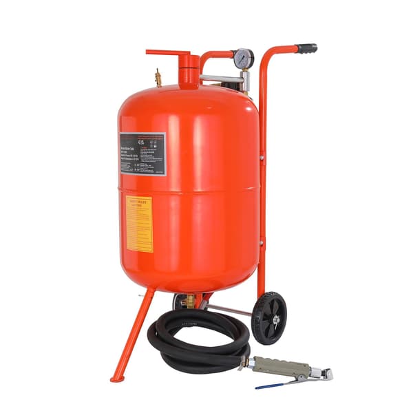 20 gallon tryksandblæser, 60-110 PSI, 4 dyser