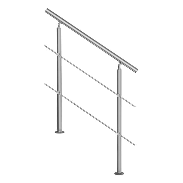 Ledstång för utomhustrappa, rostfritt stål, 94 cm