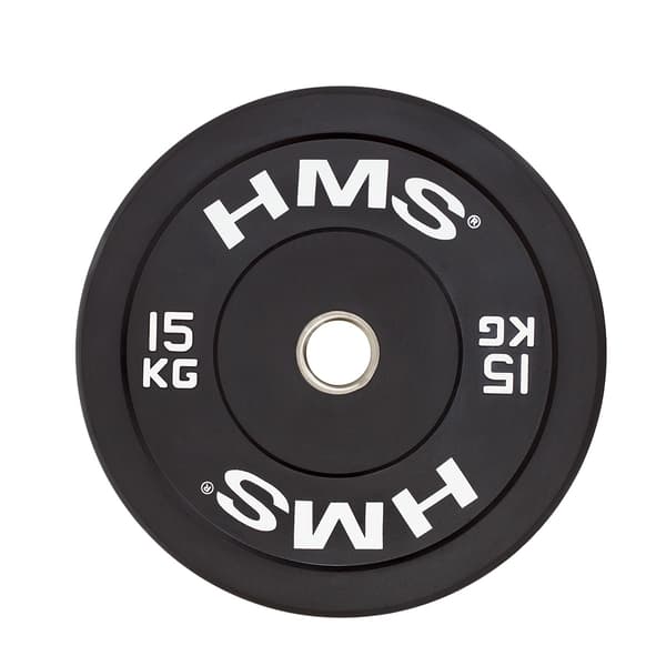 15 kg svart Olympic Bumper Plate
