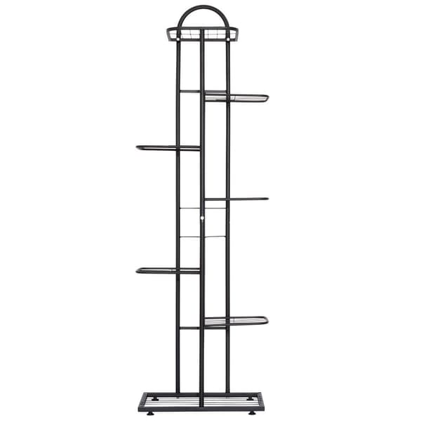 Sort metal blomsterstand med 7 niveauer til potteplanter