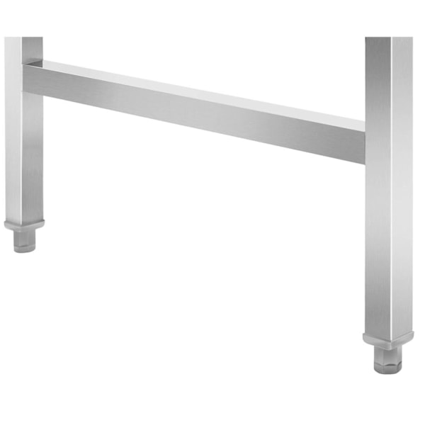 Laboratoriefoldebord i rustfrit stål 120 x 70 cm