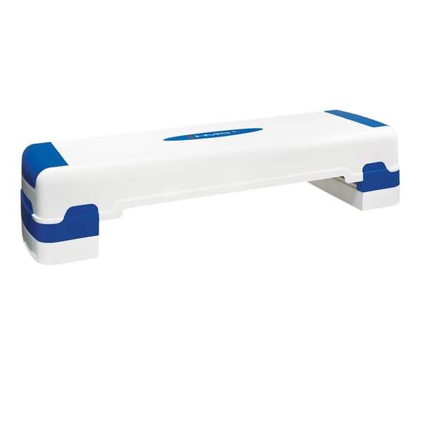 Aerobic Step Platform, valkoinen-sininen, liukumaton pinta