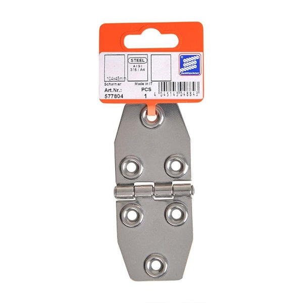Sarana. 100x40 mm. V4A RVS AISI 316. 6 reikää