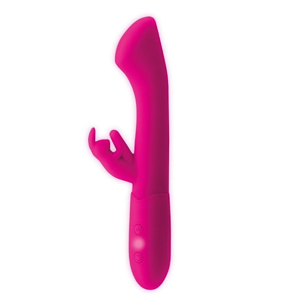 Bomuld G-Spot og Rabbit Vibe USB Silikone Fuchsia