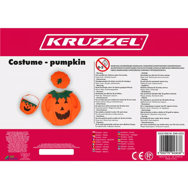 Græskar kostume Kruzzel 21908