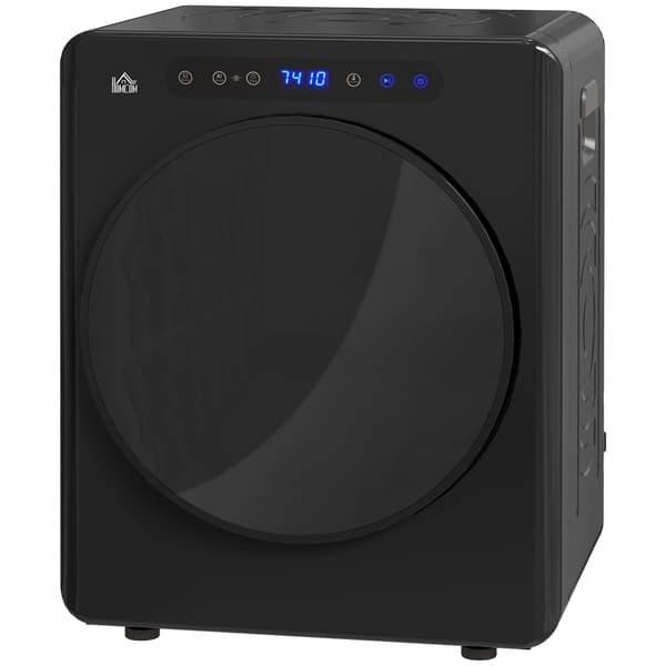 Kompakt tørretumbler, 4 kg kapacitet, 6 programmer, sort