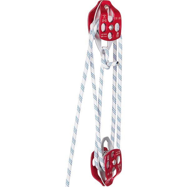 Dubbelt trissblock och talja, 12 mm rep, 7700 lb
