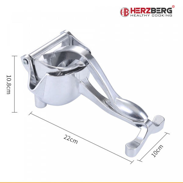 Herzberg HG-8108: Manuel citronpresser i aluminium