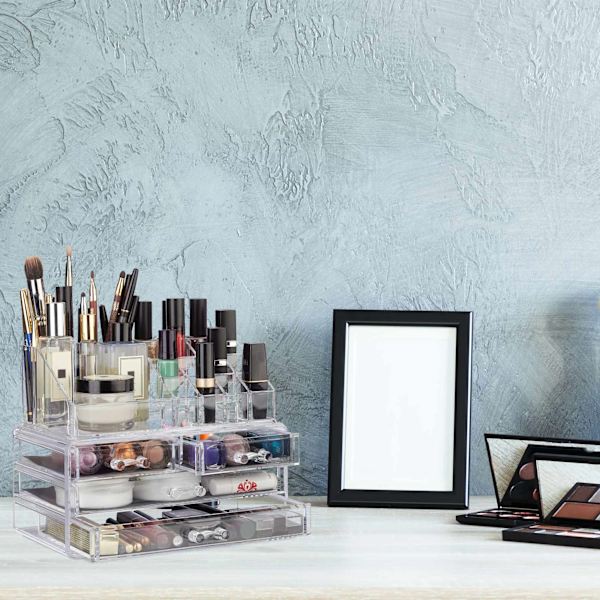 Makeup opbevaring med 4 skuffer