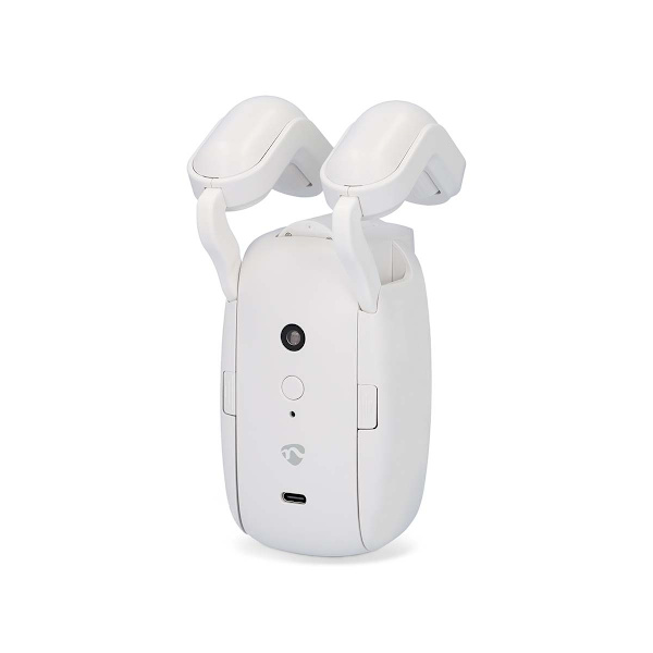 SmartLife Robot med Gardin | Stångskena | Draperier / Gardiner | Batteridriven / USB ström | 4000 mAh | Bluetooth® | Vit