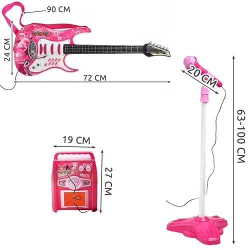 Gitarr + mikrofon + förstärkare rose 22407