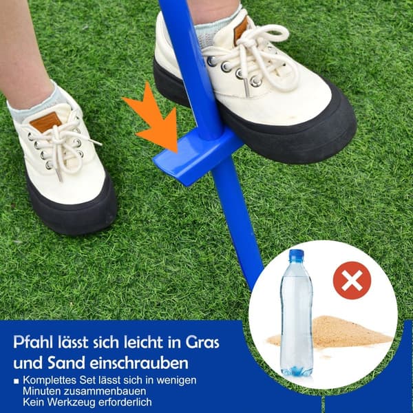 Kannettava säädettävä tetherball-setti mailoilla