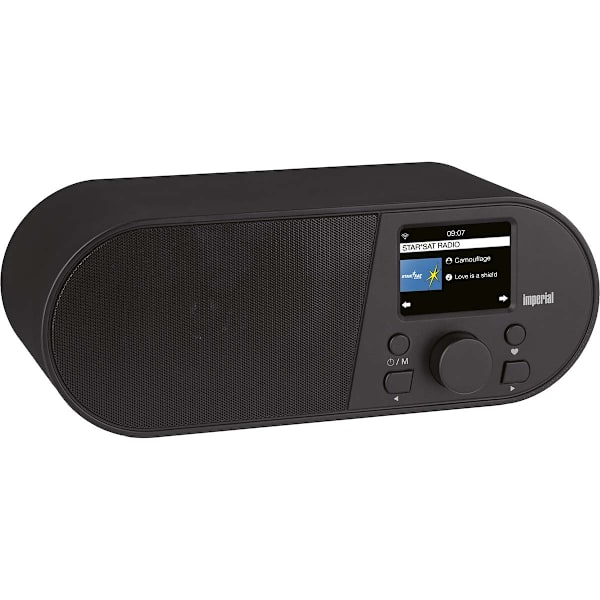 i105 WLAN-internetradio 2,4 tuuman värinäytöllä Musta