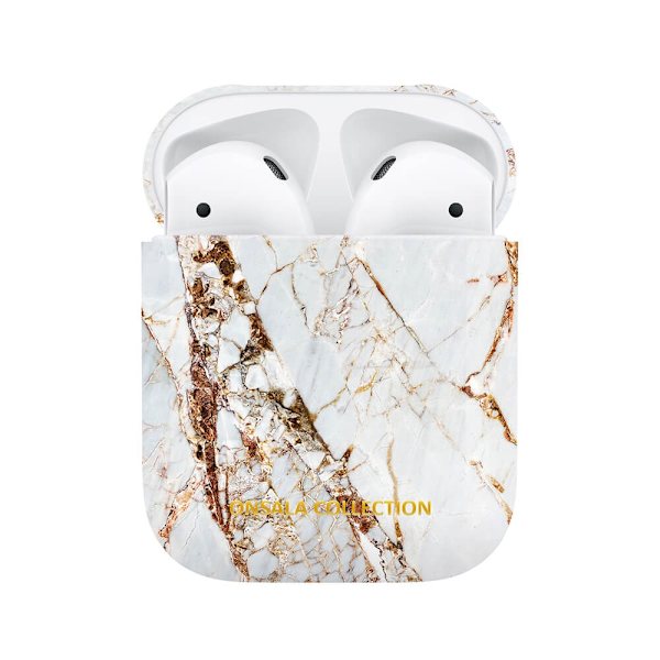 ONSALA COLLECTION Airpods Case 1. ja 2nd Generation White Rhino Marble