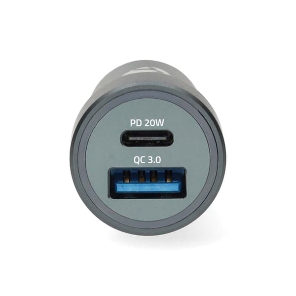 Dubbel USB-A/USB-C billaddare, 38W, automatisk spänning
