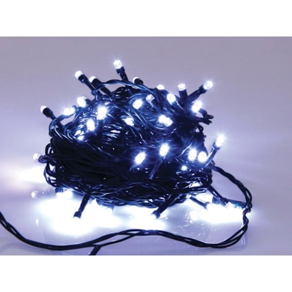 Maxilight Led - 8 M - 120 Hvide Lamper - Grøn Ledning