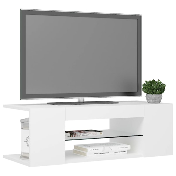 Mobile TV con illuminazione LED bianco 90x39x30 cm