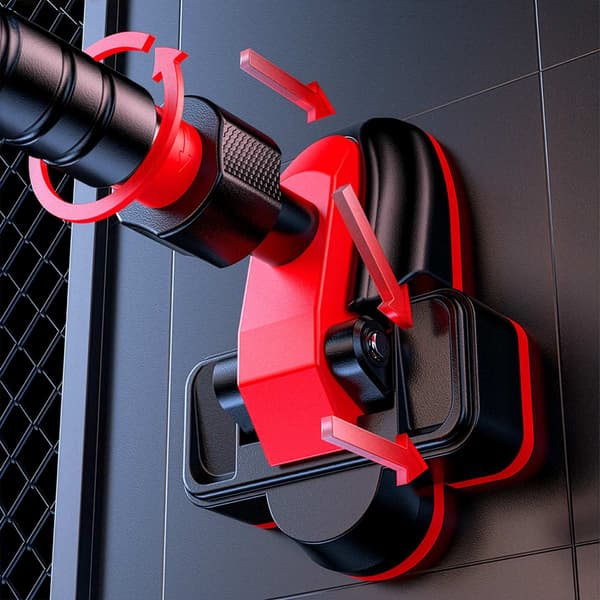 Døråbnings pull-up stang, 100-200 cm, firedobbelt støtte