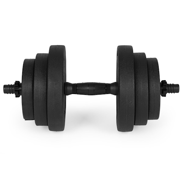 Justerbara hantlar 2x10 kg skivstångsset 20 kg stång ingår
