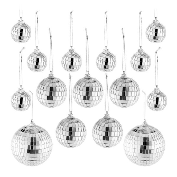 sæt med 15 mini discokugler
