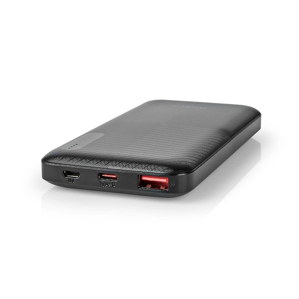 Virtapankki | 10000 mAh | 1.5 / 2.0 / 3.0 A | Lähtöliitäntöjen määrä: 2 | Lähtöliitäntä: 1x USB-A / 1x USB-C™ | Sisääntulon liitäntä: 1x Micro USB / 1