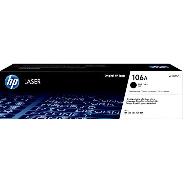 HP 106A - laser tonerpatron, sort