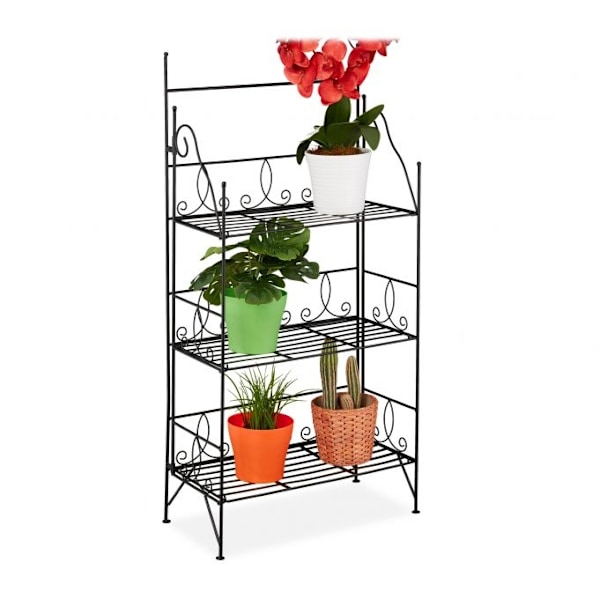 Sammenfoldelig blomsterstativ i metal