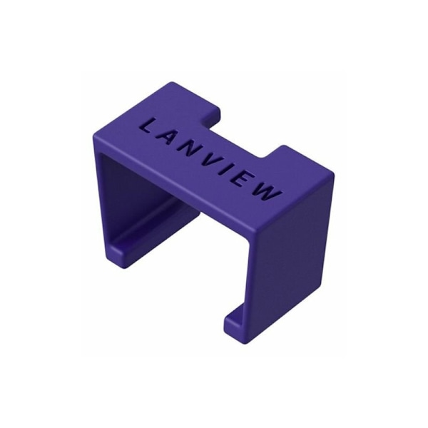 Lanview SmartClicks - Kabelfarvekodningsclips - lilla (pakke med 20)