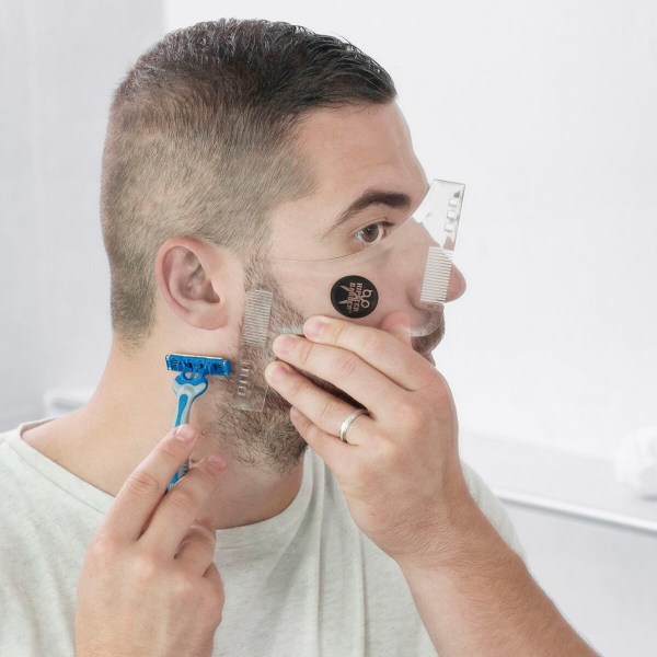 Hipster Barber skäggmall för rakning InnovaGoods