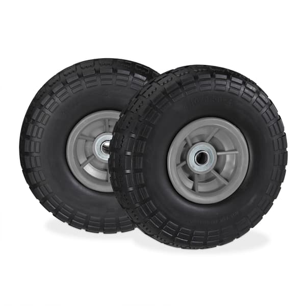 Set med 2 st PU-skottkärrdäck 4.1/3.5-4