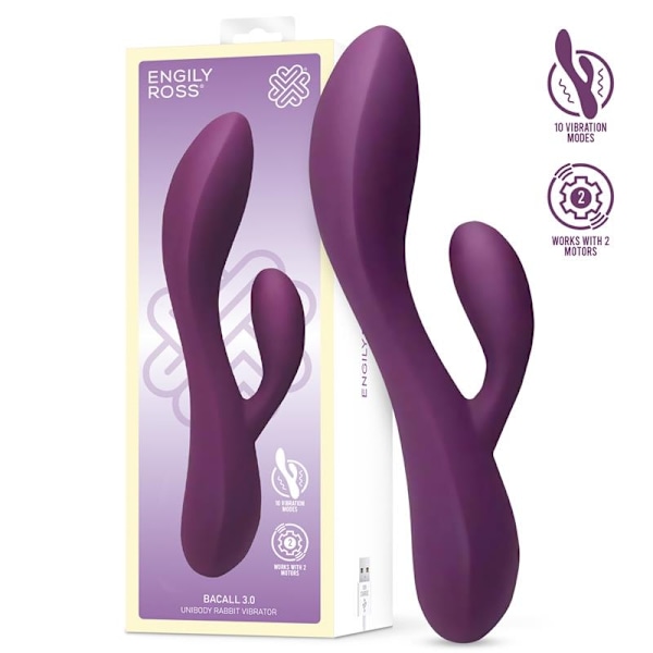 Bacall 2.0 Vibe Injected Liquid Silicone Double Motor USB