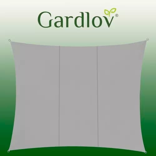 Skyggesejl 4x3m - grå Gardlov 23143 Grey one size