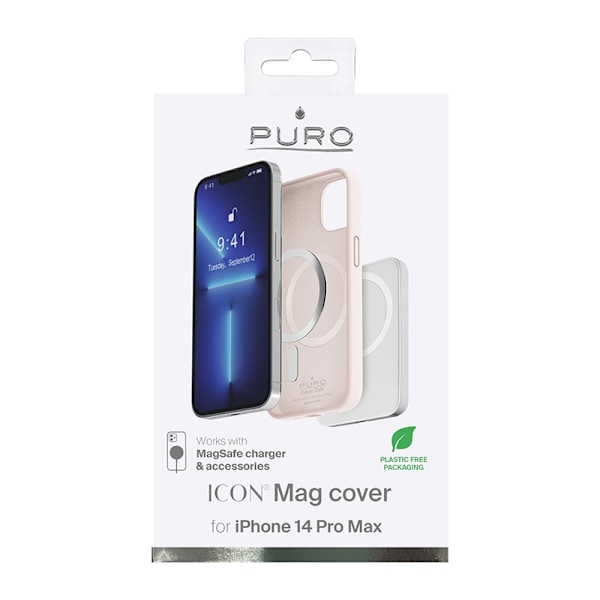 PURO ICON MAG - Etui til iPhone 14 Pro Max MagSafe (Dusty Pink)