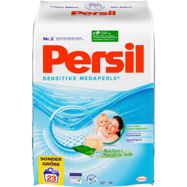 Persil Vaskemiddel Megaperls Sensitive 23 Vasker 1.702 kg