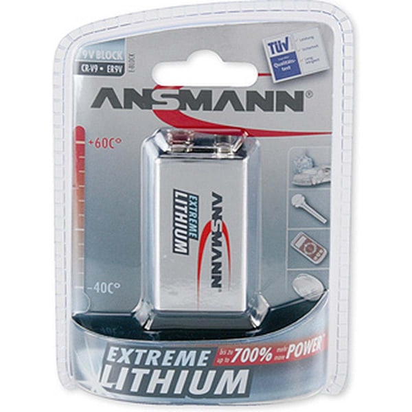 9V Extreme Lithium batteri