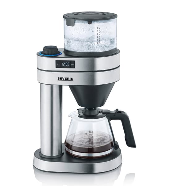 Kaffemaskine, 12 koppers kapacitet, rustfrit stål