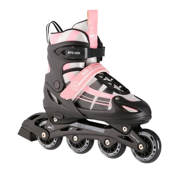 2-i-1 Pink-White Inline & skøjter, størrelse M (35-38)