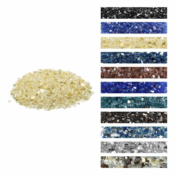Eldstadsglas, guldreflekterande 1/2-tums, 10 lb