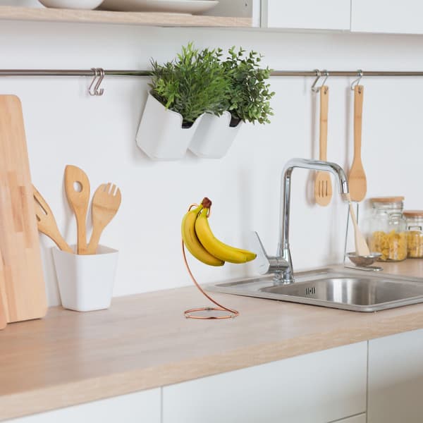 Bananhållare i kopparfärger