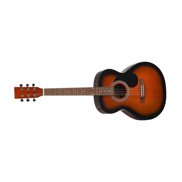 40-tums Dreadnought akustisk gitarrpaket, gigbag, stämapparat