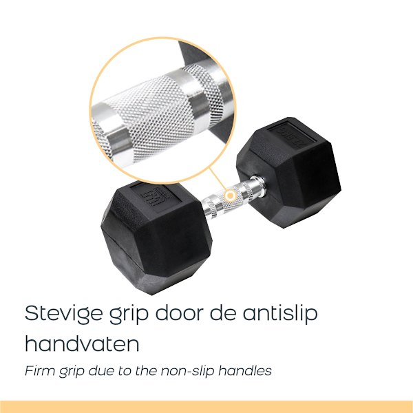 Orange Gym - Hex Dumbbell - 8kg - 2 kpl setti
