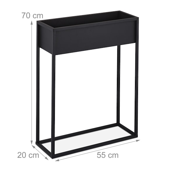 Blomsterstander i sort metal